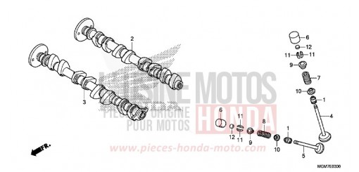 ARBRE A CAMES/SOUPAPE CB600FD de 2013